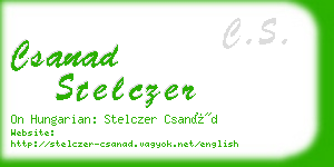 csanad stelczer business card
